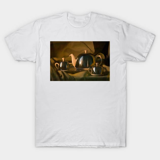 Afternoon Tea? - A Gentleman's Tea Set T-Shirt by Mark Richards